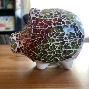 Adorable Mosaic Piggy Bank